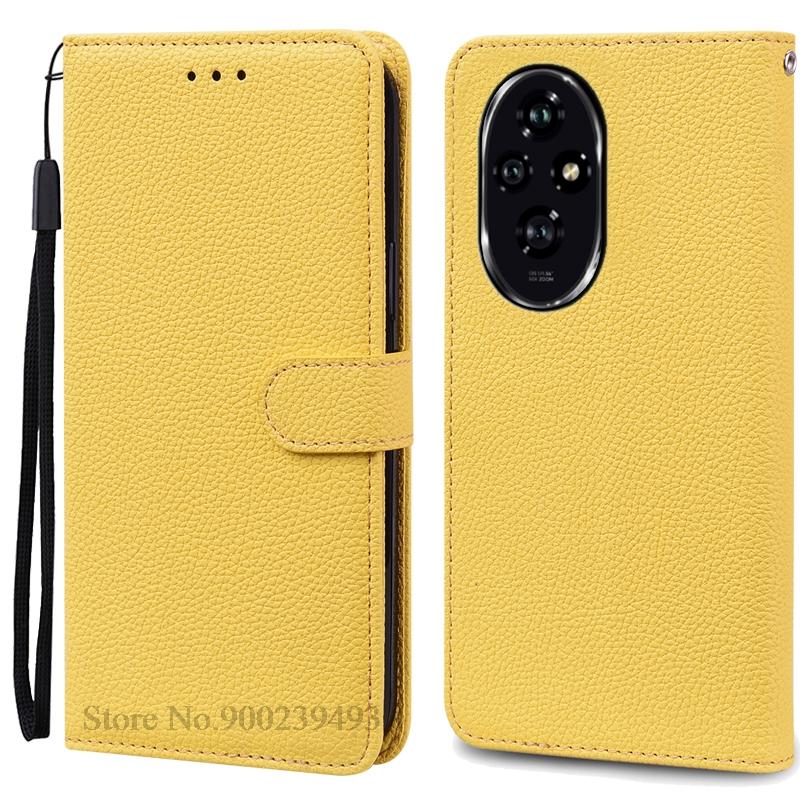 For Honor 200 Case Honor 200 Pro Case Silicone Pu Leather Wallet Case For Honor 200 5G Phone Case For Honor 200 Pro Cover Fundas