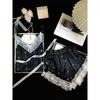 Ice and snow silk pajamas women's summer girls pure desire suspender shorts loungewear set pajamas sweet Korean ins style