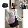 Trendy Casual Fashion Saddle Shoulder Bag For Women In Elegant Solid Colors Available