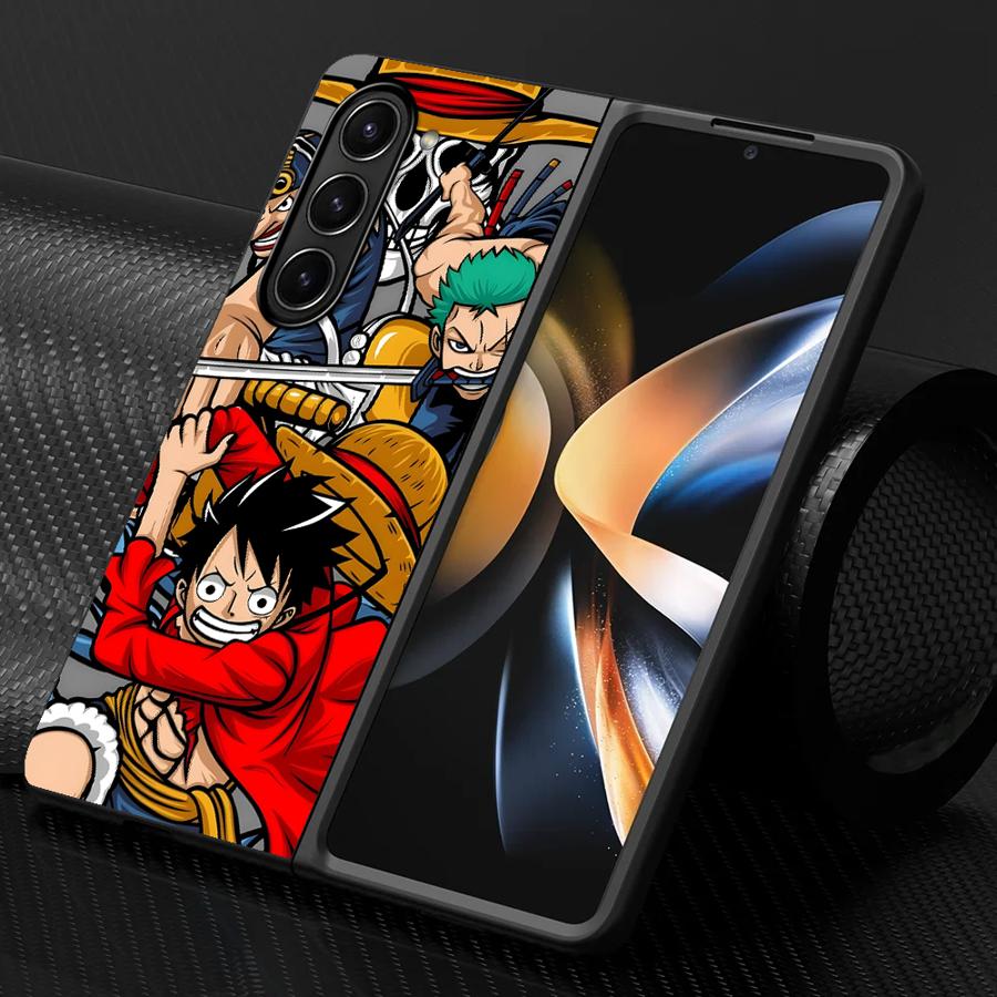 Pouzdro pro Samsung Galaxy ZFold7 ZFold4 ZFold5 Z Fold 7 6 5 4 3 ZFold3 ZFold6 Pevný kryt na telefon Jednodílný Luffy Ďábelský plod