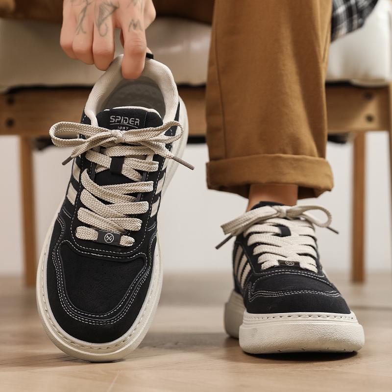 New Men's Classic Fashion Low Top Thick Sole Skateboarding Shoes Comfortable Soft Sole Basketball  Sneakers