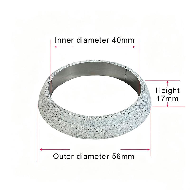 Universal High‑Temperature Exhaust Donut Gasket Ring‑Shape Exhaust Pipe Flange Seal Gasket Exhaust Flange Muffler Replacement