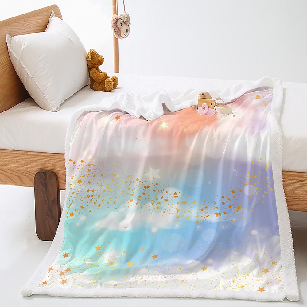 Blanket Butterfly Mermaid Blanket Lamb Fleece Crystal Fleece Blanket Blanket Universal