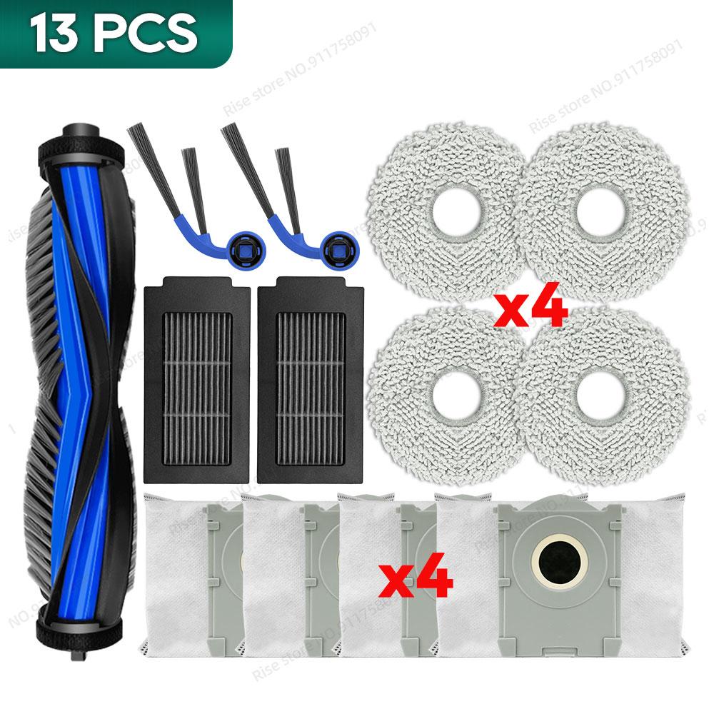 Compatible for Ecovacs T30C / T30C Omni  Accessories Main Brush Hepa Filter Mop Cloth Dust Bag, Not for T30C Pro Omni