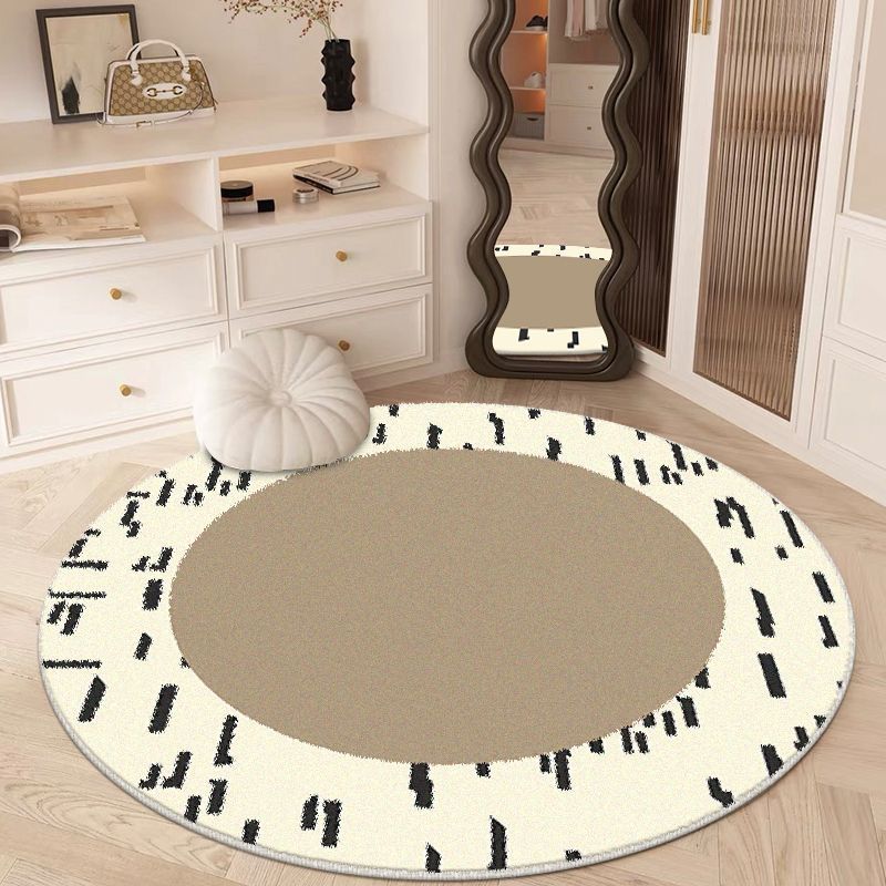 

Living Room Round Carpet Thickened Sofa Tea Table Mat Cloak Room Floor Mat Dressing Table Foot Mat diameter 60cm