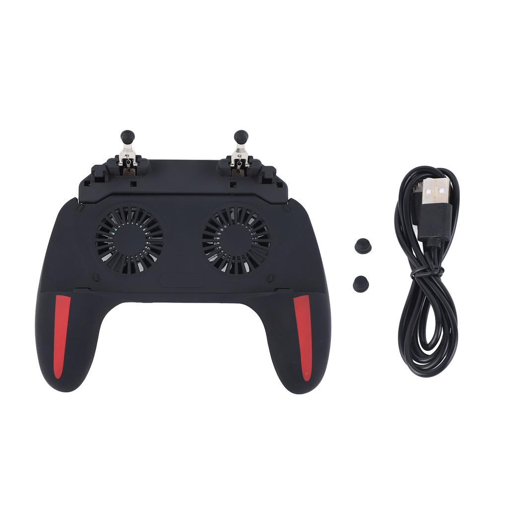 Mobile Game Controller with Cooling Fan Quiet Operation Gaming Grip Gamepad Mobile Controller Trigger for Phone H10
