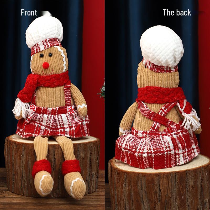 Long-Legged Gingerbread Man Pendant: Christmas Decoration & Children's Gift