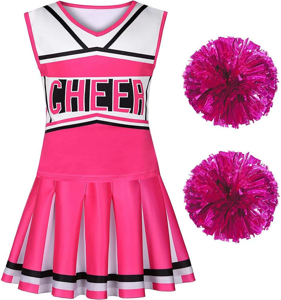 Girls Cheerleading Outfit Set for Football Games and Stage Performances