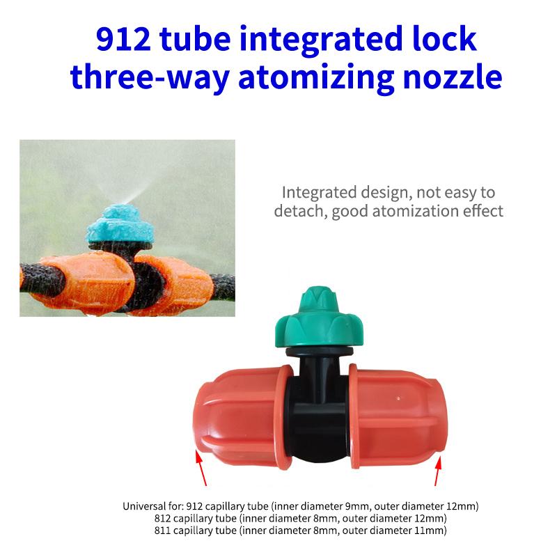Hanging Misting Nozzle Fog Nozzle Hanging Anti Drip Misting Sprinkler Kits For 8/11 Hoses Mist Water Sprayer