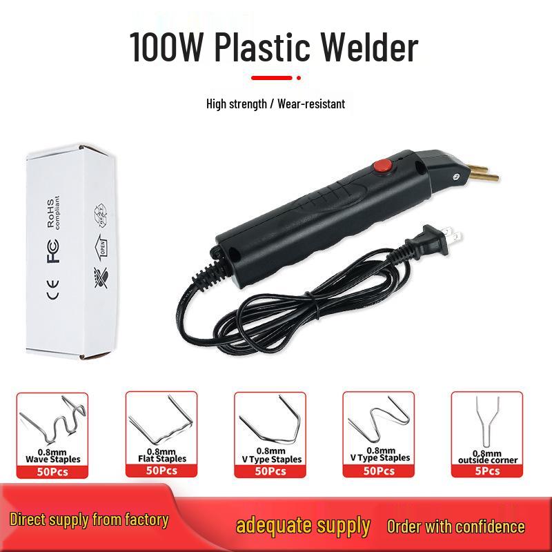 Plastic Bumper Repair Welder Kit with Hot Melt Gun and Welding Rods