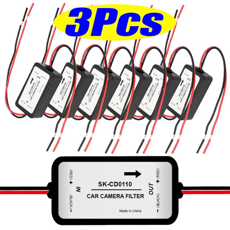 Auto Camera Filter Relay Capacitor Filter Connector 1/2/3PCS Car Rectifier Power Car Rear View Camera Power Relay Capacitor