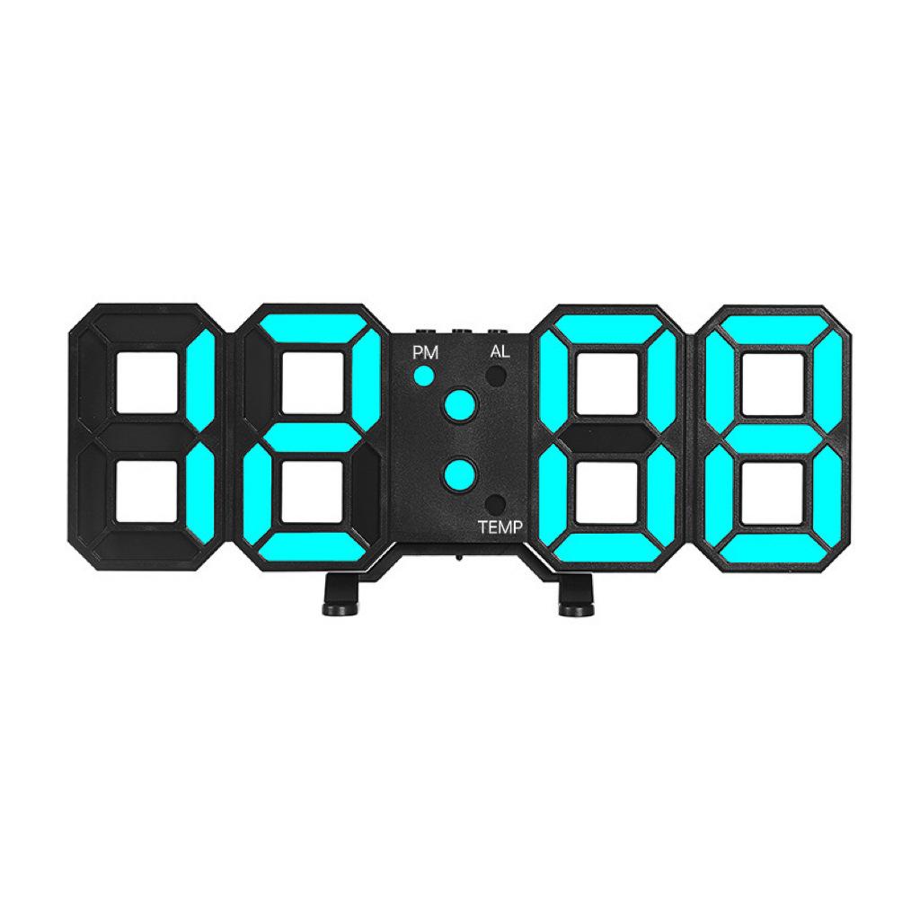 Hot Sale 3D LED Digital Alarm Clock Wall Clock Calendar Electronic Backlight Table Clocks Desktop Living Room Kitchen Bedroom