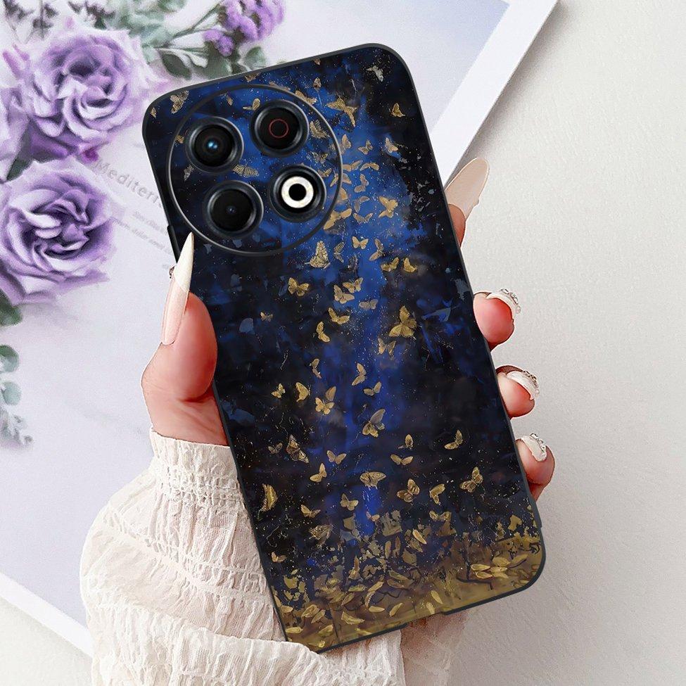 Voor Techno Spark 30 Pro 4G KL7 Cover Voor Tecno Spark 30 Pro 4G Hoesje Luxe Vlinder Liefde Mode Bloemen Cool Leeuw Schattig Geschilderd