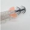 Shrimp 6.6g 80mm Squid Jig Luminous Horizontal Artificial Calamar Webfoot Wood Shrimp Octopus Bait Sea Fishing