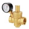 15/20/25/32  Brass Water Pressure Reducing Maintaining Valves Regulator Mayitr Adjustable Relief Valves With Gauge Meter