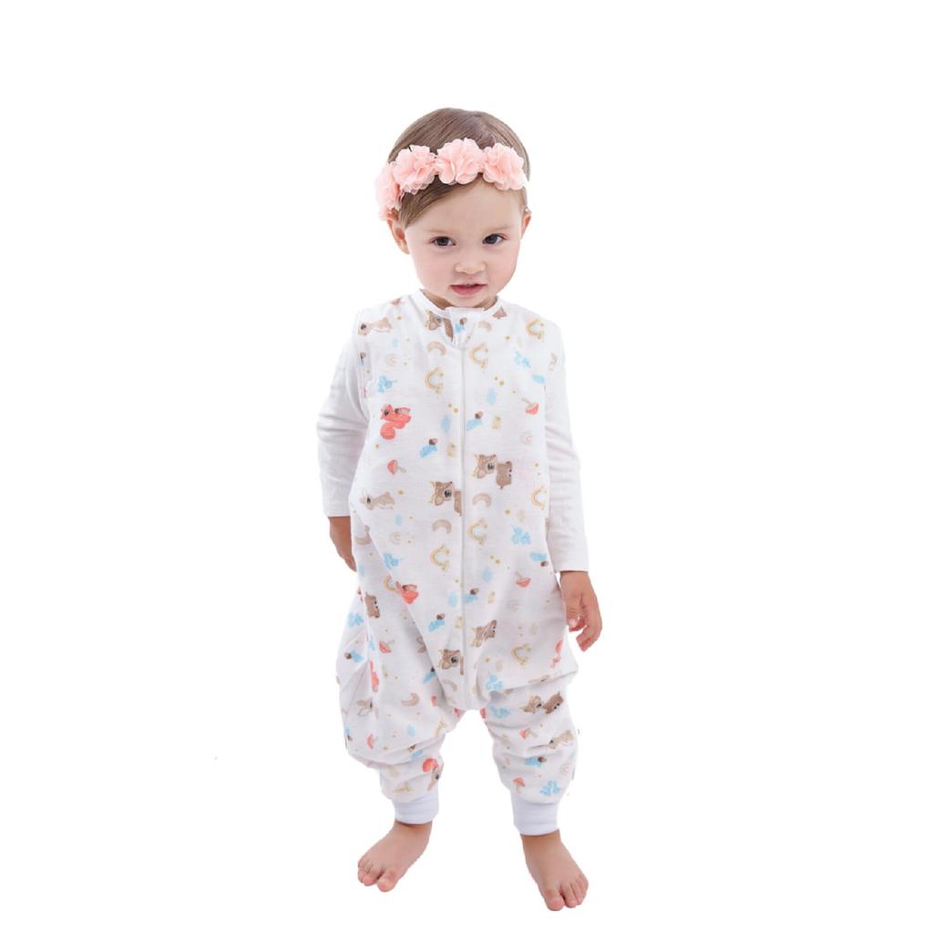 Kinder Baby Winter- und Saisonschlafsack, doppellagiges Flanell, 1 Tog