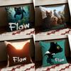 Cartoon Movie FFlow Cushion Cover Reversible Soft Durable Pillow Cover Home Car MultiScene Use for Daily Comfort