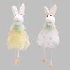 Colorful Holiday Rabbit Statue in Gauze Skirts for Indoor and Outdoor Holiday Decoration