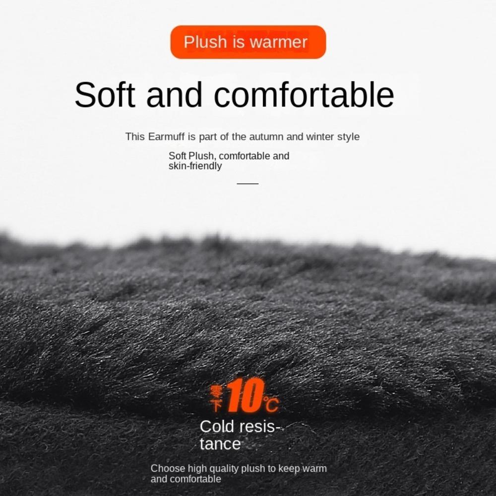 Earmuffs Wind Proof PU Keep Warmer Women Earmuffs Men Ear Cover Plush Earmuffs Winter Ear Cover