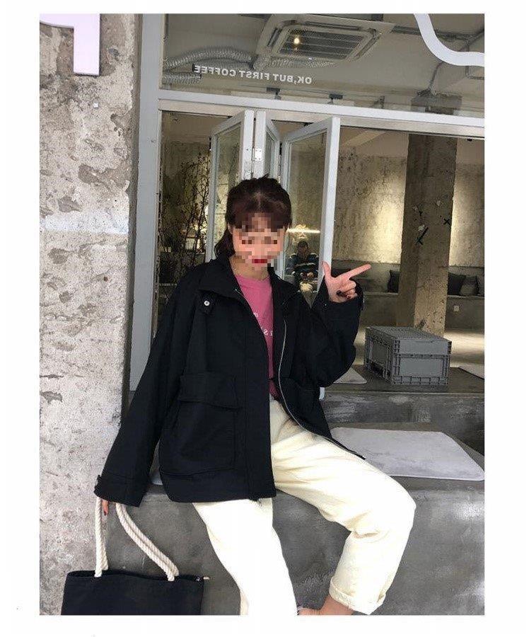 2025 Autumn/Winter Korean Style Loose Short Jacket for Female Students - Harajuku & Hong Kong Style Versatile Windbreaker.