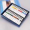 24 Pieces/set DIY Colored Acrylic Pigment Set Non Toxic and Durable 12ml Cylindrical Painting Pigment