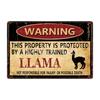 [ Kelly66 ] Warning Koala Rabbit Snake Chickens Elephant Bear Metal Sign Home Decor Bar Wall Art Painting 20*30 CM Size Dy151