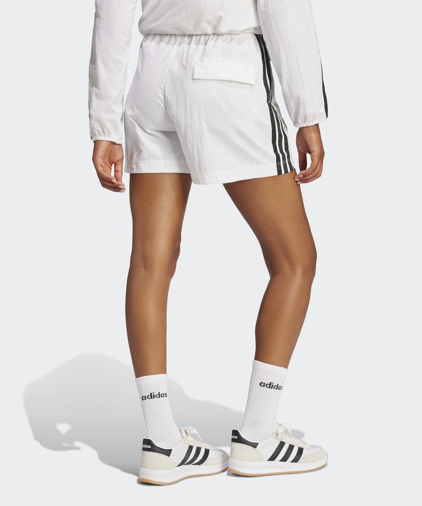ADIDAS Essentials 3-Stripe Lifestyle Woven Shorts - White:Black / Je1310