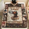1 Stück Chainsaw Man Gemustert Flanelldecke Geeignet für Alle Jahreszeiten Für Heimdekoration Wärme Und Komfort Geschenke Feiertagsgeschenk