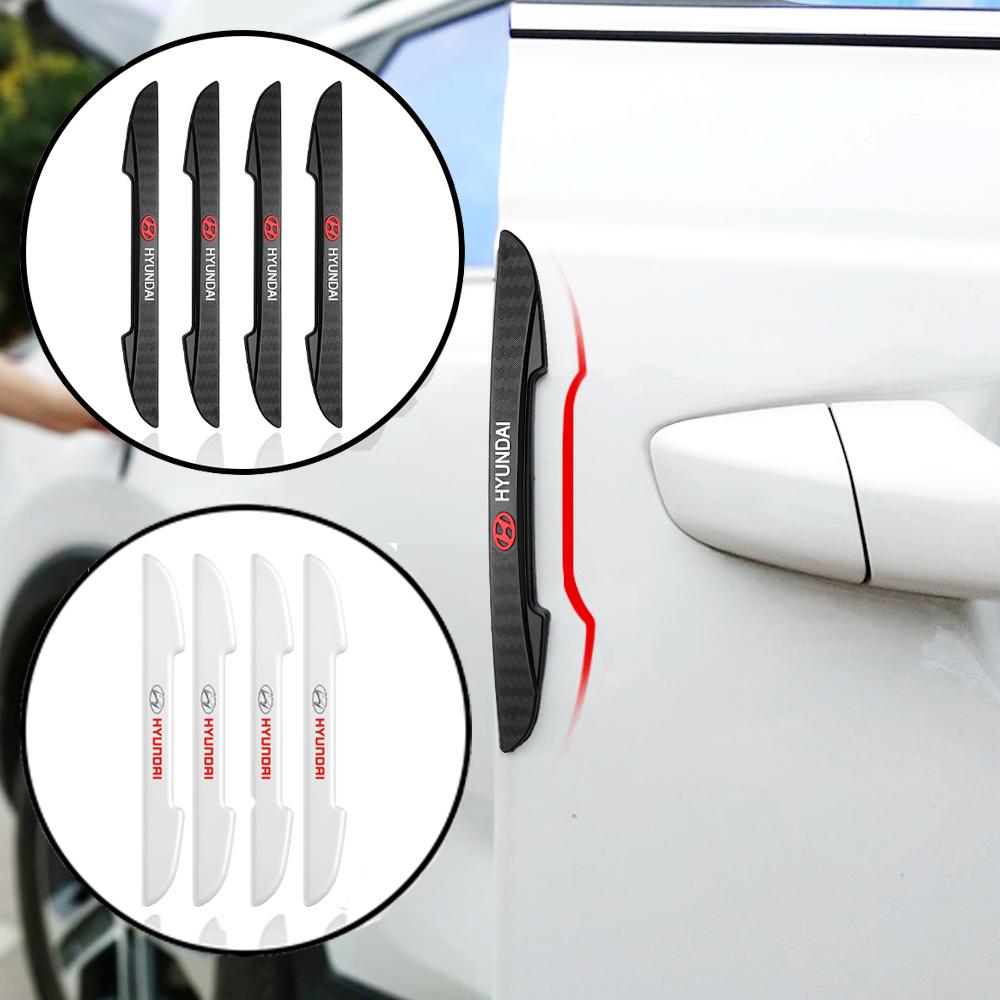 Car 4PCS Door Anti-collision Protect Bar Stickers For Hyundai I10 I20 I30 I40 IX20 IX25 IX35 Tucson Solaris Accent Azera Elantra RR9