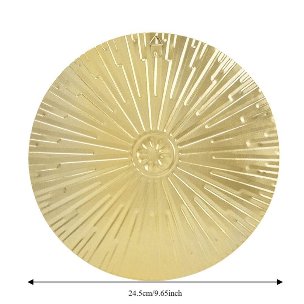 Circle Metal Disc Wall Art 9.6 In Modern Iron Wall Hanging Iron Wall Decor Bedroom