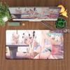Anime Non-slip Rubber Mouse Pads Large Gamer Desktop Cabinet Carpets Hololive Nakiri Ayame Mauspad Office XXL Gaming Accessories