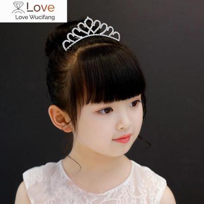 Corona da Principessa per Ragazze Regalo Compleanno Spettacolo Tiara Diadema Colore Argento Cristallo Floreale Matrimonio Sposa Accessori Capelli Testa
