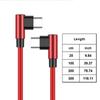 Nylon Braided USB C To USB C PD60W Charging Cable Double 90 Degree Bend Design For Smartphones And Laptops