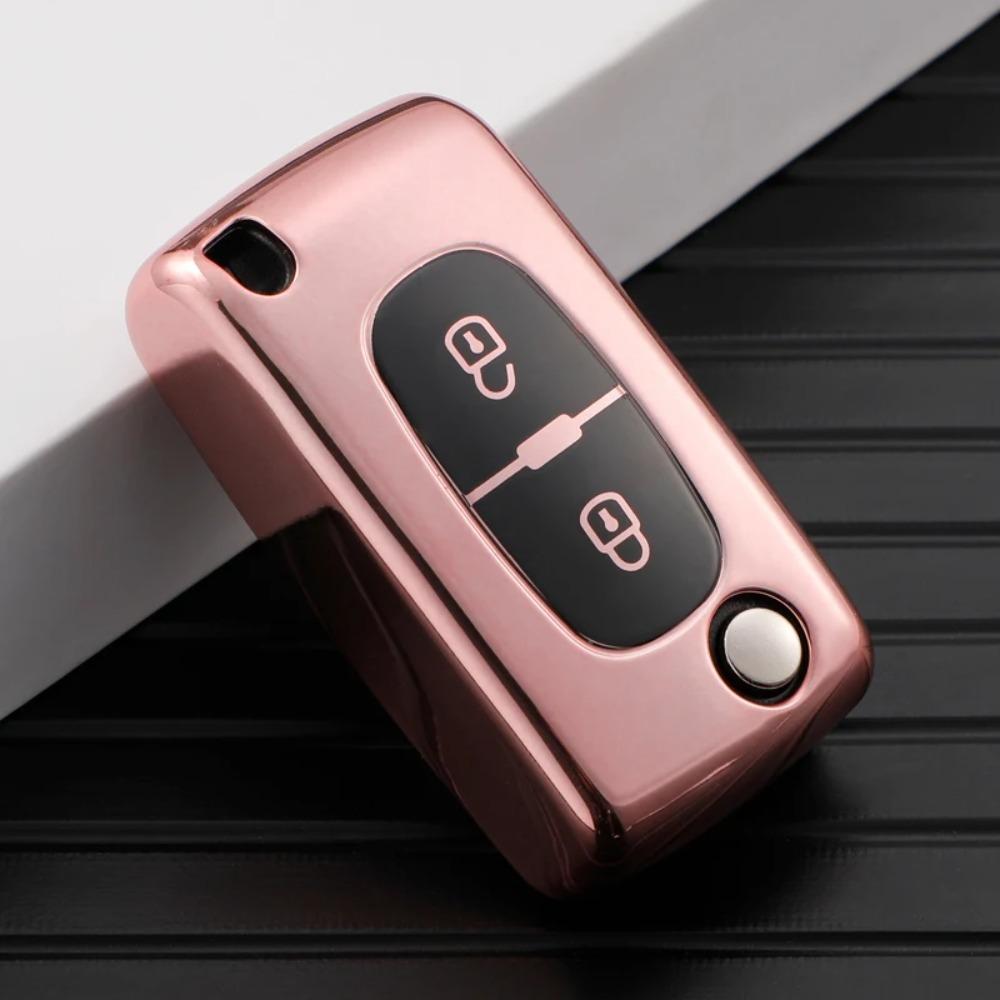 Per Peugeot 107 207 307 308 407 607 206 4007 3008 5008 per Citroen C2 C3 C4 C5 C6 C8 2/3 Pulsanti Custodia Cover in TPU per Chiave Auto Telecomando