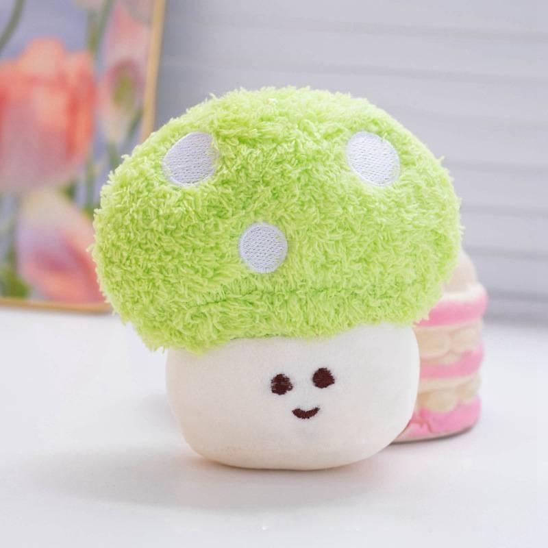 Cute Colorful Dopamine Mushroom Plush Doll Adorable Vegetable Stuffed Toy For Kids And Girls