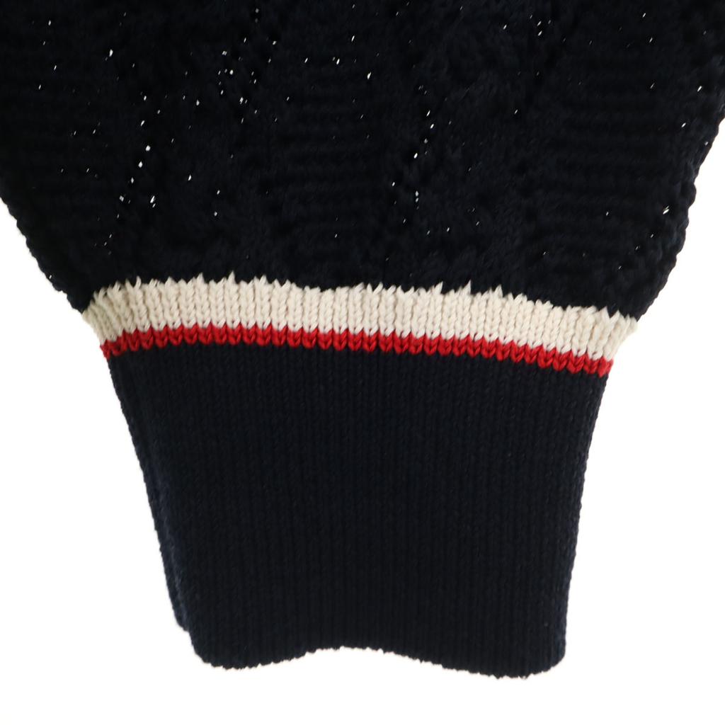 SNIDEL Long Sleeve V-neck Line Knit Cardigan F Navy Women Used