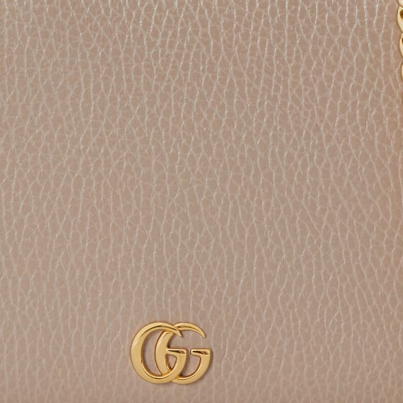 GUCCI GG Marmont Leather Shoulder Bag, Crossbody Bag Mini Women's Oat 497985-CAO2G-9561