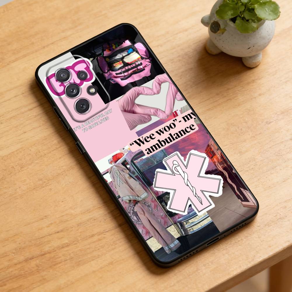 EMT EMS Ambulance  Phone Case For Samsung Galaxy A73,A72,A71,A70,A52,A51 Others Soft Black Cover