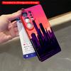 2DFlat Samsung Phone Case Purple Sunset City Skyline Phone Case Applicable To Galaxy S22 S23 S24 S25ULTRA S26 A12 A13 A14 A15 A16