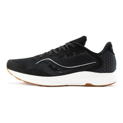 Freedom 4 Ammortizzazione Sportiva di Alta Gamma Antiscivolo Resistente all'Usura Scarpe da Corsa Casual Basse Uomo sneaker Nero Bianco S20617-12