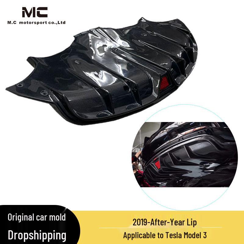 

Tesla Model 3 C-Style Carbon Fiber Rear Lip Spoiler (2019-Present) No