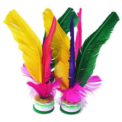 Federball Farbige Feder Federball Kick Sport Spielzeug Outdoor Spielzeug Kickball 2-Pack