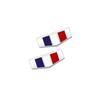 Metal Sticker France Italy Germany National Flag Emblem Car Rear Trunk Badge Side Decal For Toyota Honda Subaru Lexus Peugeot MM35