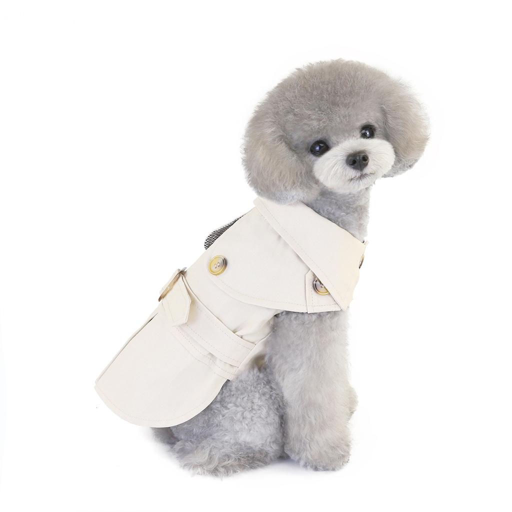 Hundemantel Trench Pet Jacke Herbst Winter Hundekleidung für kleine Hunde Yorkie Gürtel Dekor Welpe Katze Kostüm Pudel Chihuahua Outfits