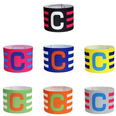 1-10Pcs Kids Adults Football Captain Armband Soccer Arm Band Football Match Captain Group Armband Team Leader C Word Arm Sleeve