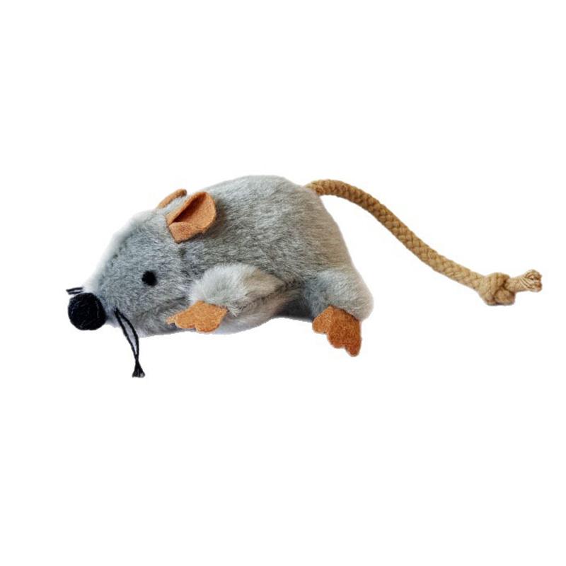 

Игрушка-мышь из плюша для кошек, для снятия скуки, помощь при прорезывании зубов, интерактивная игра, развлечение, компаньон, товар для питомцев, игрушка для котенка 1pc