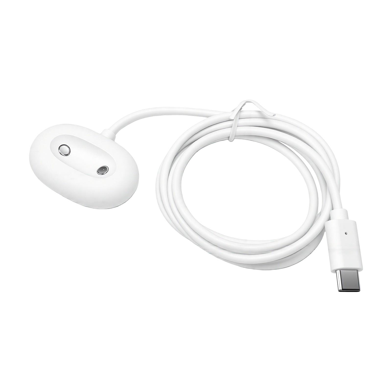 Oplaadkabel Geschikt voor Google Pixel Watch 4 Smartwatch Zijdelingse Dock Magnetisch Type C Oplaadkabel Wit