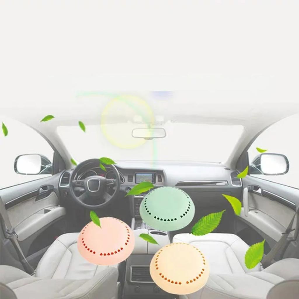 HOMZY 10pcs Toilet Air Deodorant Solid Round Fisher Aromatherapy Fragrance Lasting Deodorization Toilet Bedroom Wardrobe Car Home