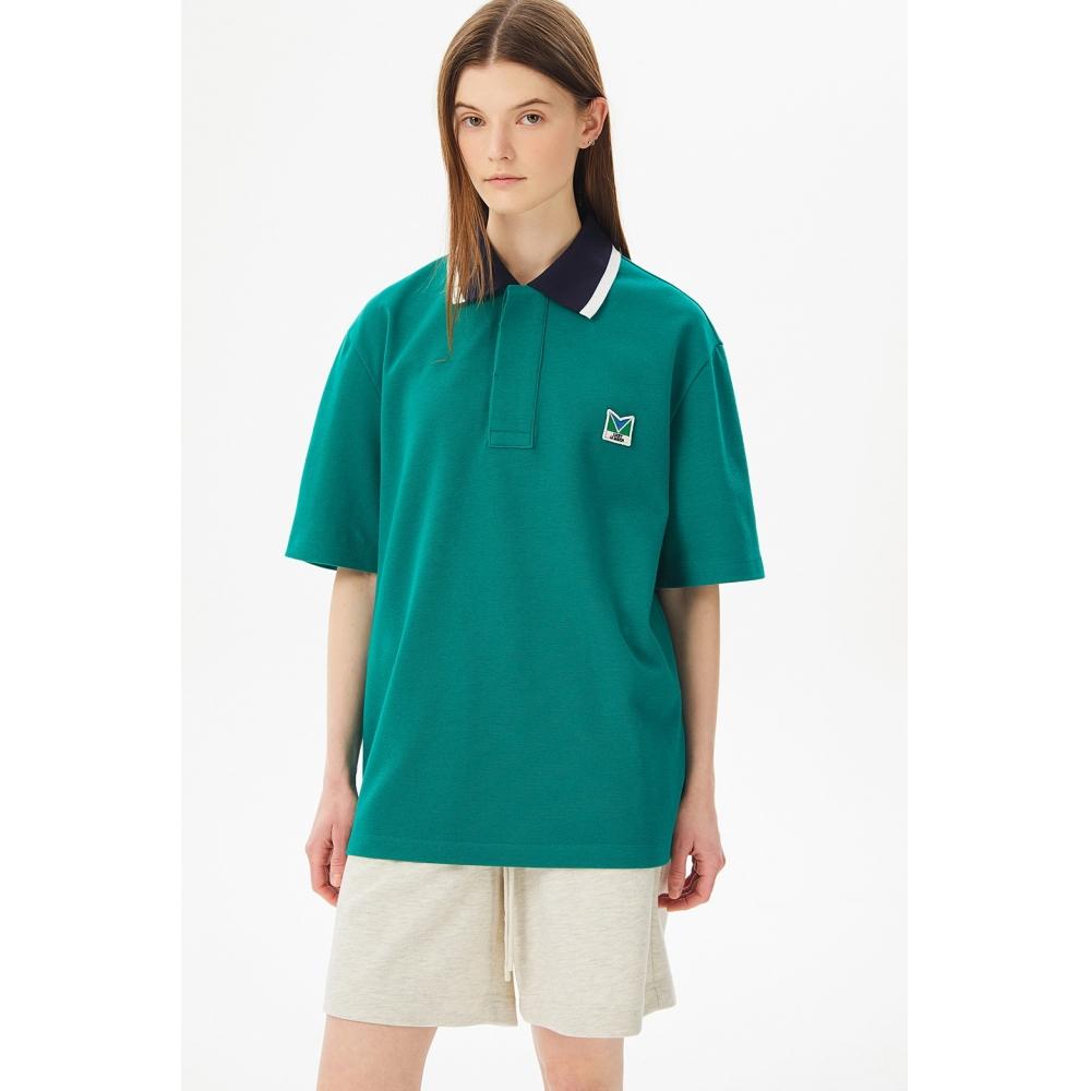 

LUCKYMARCHE LUCKY LE MATCHContrasted Collar PoloQUTAX22203GRX