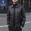 Men's Spring/Autumn Lapel Faux Leather Casual Jacket